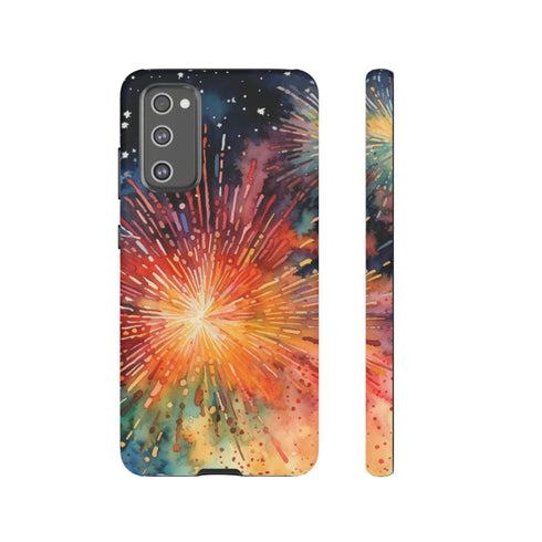 Summer Fireworks in Watercolor - Impact Resistant Phone Case
